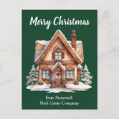 Vrolijk Kerstfeest Vastgoedbedrijf Green Home Feestdagenkaart (Voorkant)