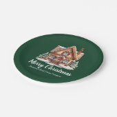 Vrolijk Kerstfeest Vastgoedbedrijf Green Party Papieren Bordje (Gekanteld)