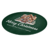 Vrolijk Kerstfeest Vastgoedbedrijf Green Party Snijplank (Hoek)