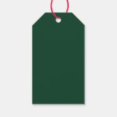 Vrolijk Kerstfeest Vastgoedbedrijf Groen Custom Cadeaulabel (Achterkant)