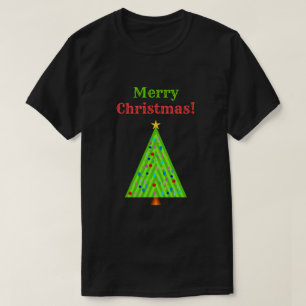 "Vrolijk kerstfeest!" + Verdroogde kerstboom T-shirt