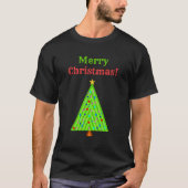 "Vrolijk kerstfeest!" + Verdroogde kerstboom T-shirt (Voorkant)