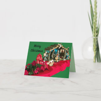 vrolijk kerstfeest. Verheug je dat het kind gebore Feestdagen Kaart