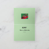 vrolijk kerstfeest. Verheug je dat het kind gebore Feestdagen Kaart (Binnen)