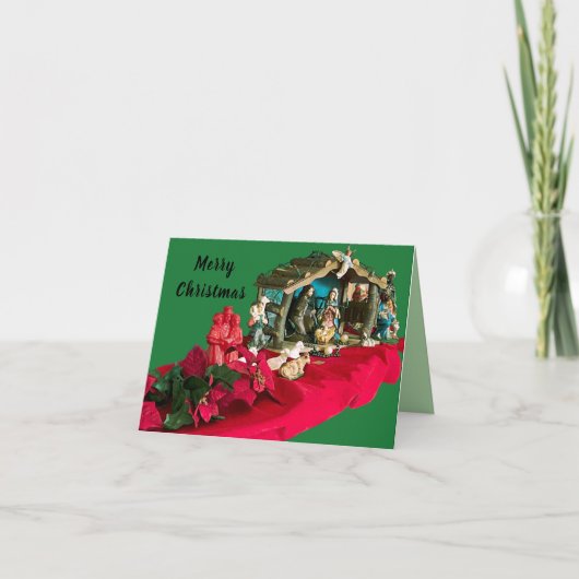 vrolijk kerstfeest. Verheug je dat het kind gebore Feestdagen Kaart (Voorkant)