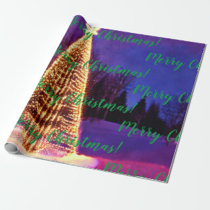 Vrolijk kerstfeest! Verpakkingspapier Cadeaupapier