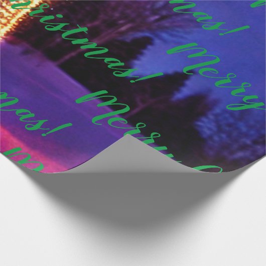 Vrolijk kerstfeest! Verpakkingspapier Cadeaupapier (Hoek)