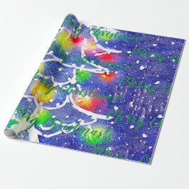 Vrolijk kerstfeest! Verpakkingspapier Cadeaupapier