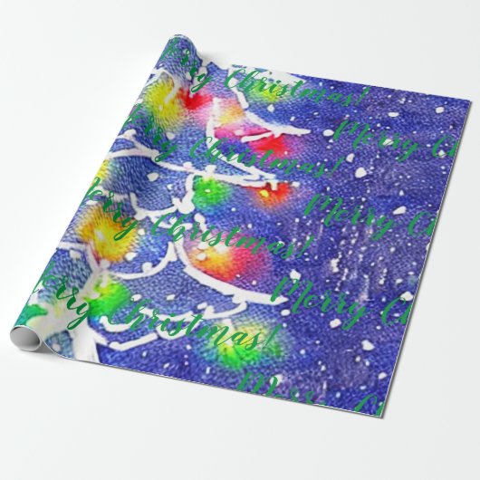 Vrolijk kerstfeest! Verpakkingspapier Cadeaupapier (Uitgerold)