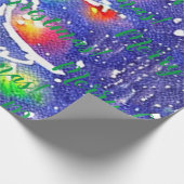 Vrolijk kerstfeest! Verpakkingspapier Cadeaupapier (Hoek)