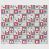 Vrolijk kerstfeest! Verpakkingspapier Cadeaupapier (Vlak)