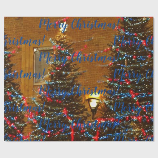 Vrolijk kerstfeest! Verpakkingspapier Cadeaupapier (Vlak)