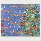 Vrolijk kerstfeest! Verpakkingspapier Cadeaupapier (Vlak)