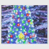 Vrolijk kerstfeest! Verpakkingspapier Cadeaupapier (Vlak)