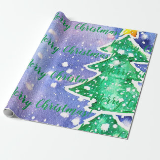 Vrolijk kerstfeest! Verpakkingspapier Cadeaupapier