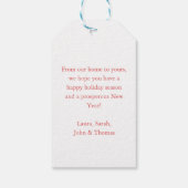 vrolijk kerstfeest! Vetgedrukte typografie Cadeaulabel (Achterkant)