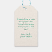 vrolijk kerstfeest! Vetgedrukte typografie Cadeaulabel (Achterkant)