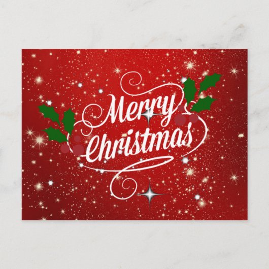 Vrolijk kerstfeest, viering, briefkaart (Voorkant)