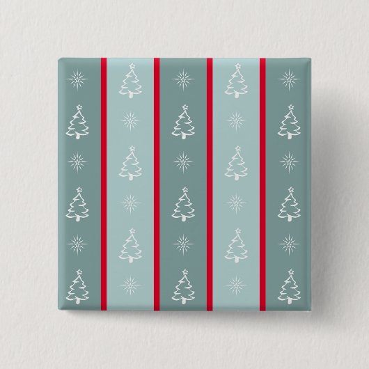 Vrolijk kerstfeest vierkante button 5,1 cm (Voorkant)