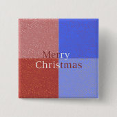 Vrolijk kerstfeest vierkante button 5,1 cm (Voorkant)