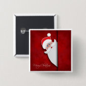 Vrolijk kerstfeest vierkante button 5,1 cm (Voorkant /achterkant)