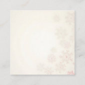 Vrolijk kerstfeest! vierkante visitekaartje (Achterkant)