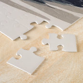 Vrolijk kerstfeest Vintage Santa op Motorcycle Legpuzzel (Zijkant)