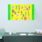 Vrolijk kerstfeest Vinyl Happy Birthday Spandoek (Beurs)