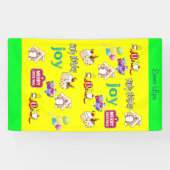 Vrolijk kerstfeest Vinyl Happy Birthday Spandoek (Horizontaal)