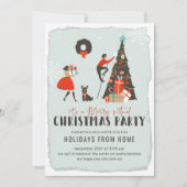 Vrolijk kerstfeest | Virtuele kerstfeestdag Kaart (Voorkant)