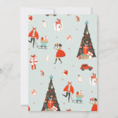 Vrolijk kerstfeest | Virtuele kerstfeestdag Kaart (Achterkant)