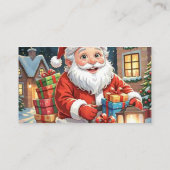 Vrolijk kerstfeest visitekaartje (Achterkant)