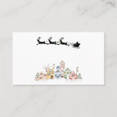 Vrolijk kerstfeest visitekaartje (Achterkant)