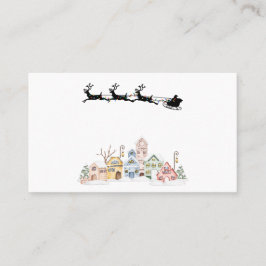 Vrolijk kerstfeest visitekaartje