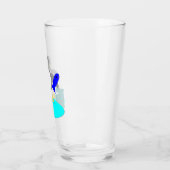 Vrolijk kerstfeest Vissen Penguin Glas (Links)