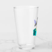 Vrolijk kerstfeest Vissen Penguin Glas (Rechts)