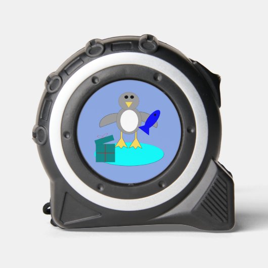 Vrolijk kerstfeest Vissen Penguin Rolmaat (Voorkant)