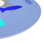 Vrolijk kerstfeest Vist Penguin Cutting Board Snijplank (Hoek)
