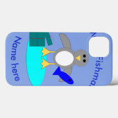 Vrolijk kerstfeest Vist Penguin iPad Mini Case (Achterkant (horizontaal))