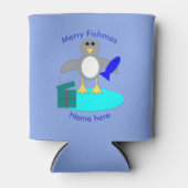 Vrolijk kerstfeest Vist Penguin Koelbox Blikjeskoeler (Voorkant)