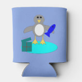 Vrolijk kerstfeest Vist Penguin Koelbox Blikjeskoeler (Achterkant)