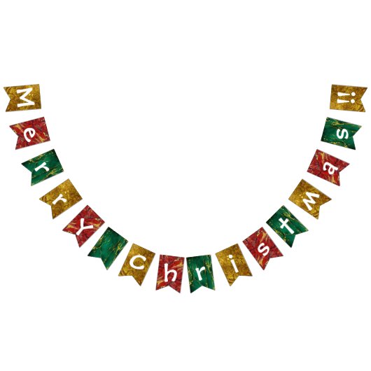 Vrolijk kerstfeest! vlaggetjes (Alle)