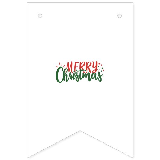 Vrolijk kerstfeest vlaggetjes (Derde vlag)