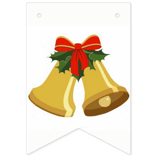 Vrolijk kerstfeest vlaggetjes (Eerste vlag)