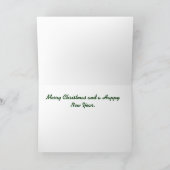 Vrolijk kerstfeest  Vliegtuig Kaart (Binnen)