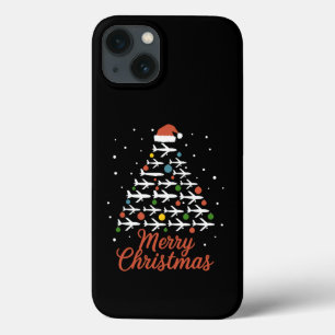 Vrolijk Kerstfeest Vliegtuigboom Vakantie Case-Mate iPhone Case