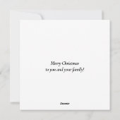 Vrolijk kerstfeest Voeg foto's toe Modern White Bo Feestdagenkaart (Achterkant)