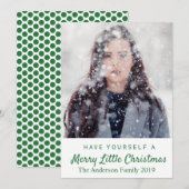 Vrolijk kerstfeest Voeg je eigen foto toe Feestdagenkaart (Voorkant / Achterkant)