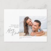 Vrolijk kerstfeest | VOEG JE FAMILIESFOTO-Briefkaa Briefkaart (Voorkant)