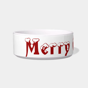 Vrolijk kerstfeest voerbakje